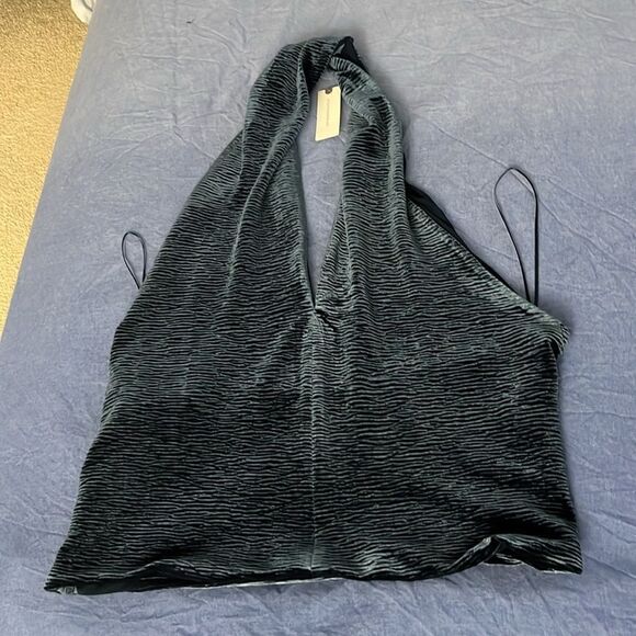 Anthropologie Dolan Left Coast Velvet Halter Tank XL - Picture 4 of 5